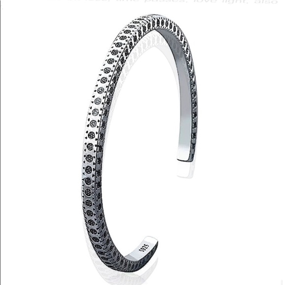 STERLING SILVER TRIBAL BOHO BANGLE BRACELET SET - Picture 14 of 14